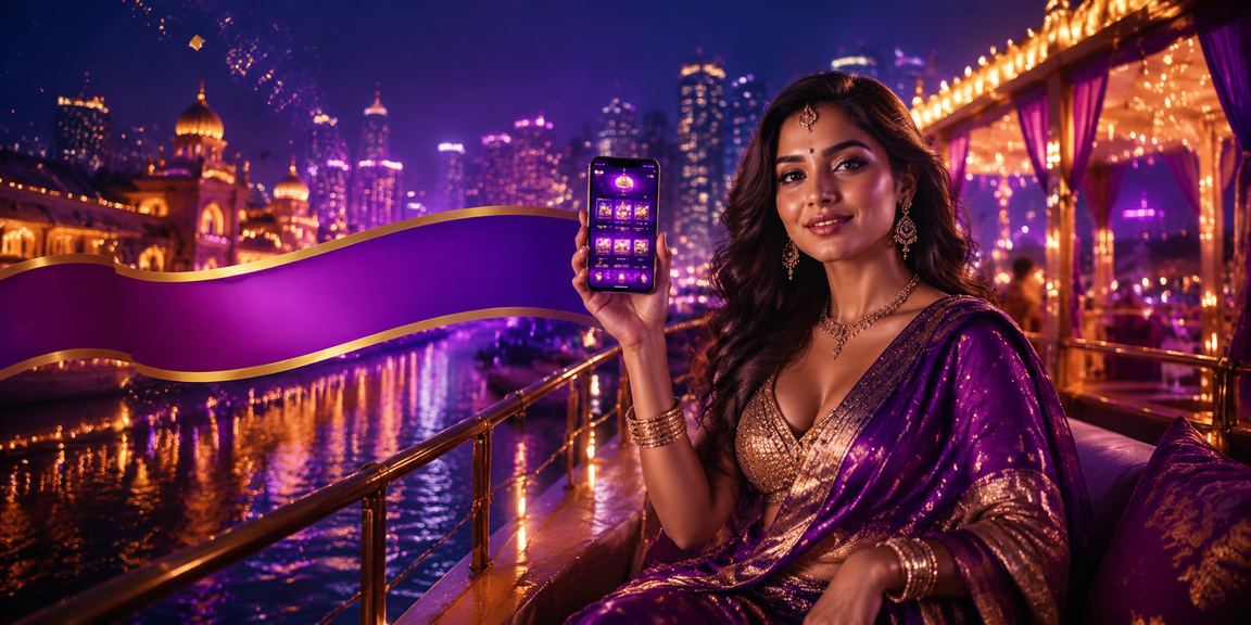 Mobile user checking mv2 promotional offers during night in Indian city